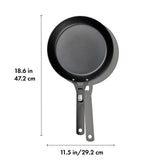 Carbon Steel With Removable Handle 10in Pan N6