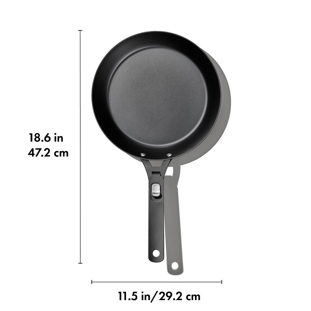 Carbon Steel With Removable Handle 10in Pan N6