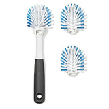 Nylon Bristle Dish Brush with Refills B3