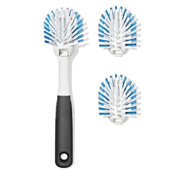 Nylon Bristle Dish Brush with Refills B3