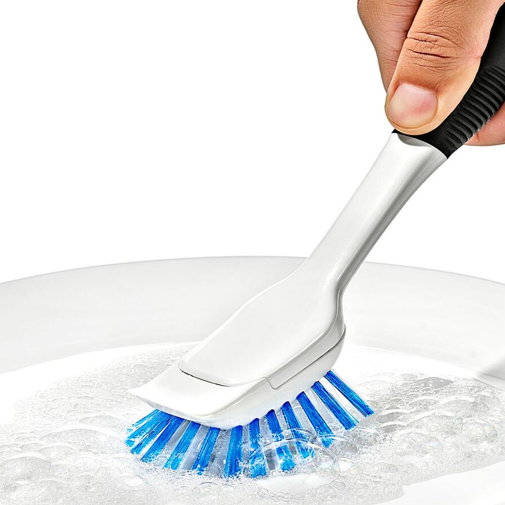 Nylon Bristle Dish Brush with Refills B3