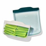 Silicone Reusable Bag -  4 Piece Lunch Set - Oat/Lagoon P0