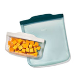 Silicone Reusable Bag - 4 Piece Starter Set - Oat/Lagoon U7