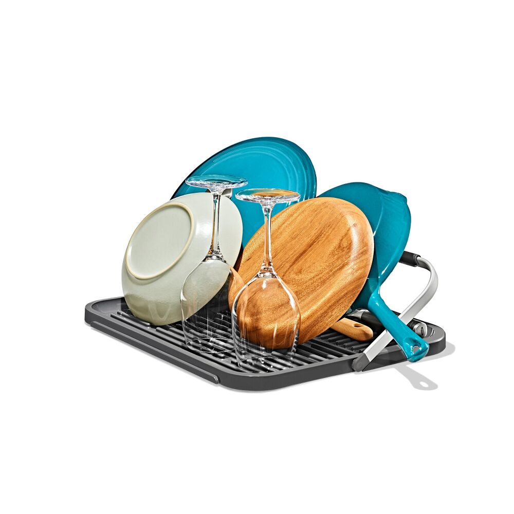 OXO Good Grips Compact Drying Rack with Dish Rest E3