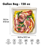 Silicone Reusable Bag - Gallon Bag (128 oz) - Oat H0