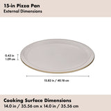 Non-Stick Pro Ceramic Coated Metal Bakeware 15” Pizza Pan J6