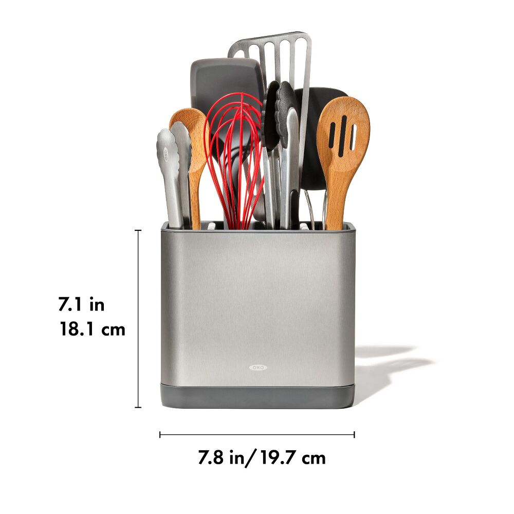 Adjustable Stainless Steel Utensil Holder - Large K4
