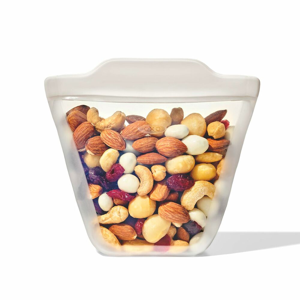 Silicone Reusable Bag - Stand-Up Cup (8 oz) - Oat J6