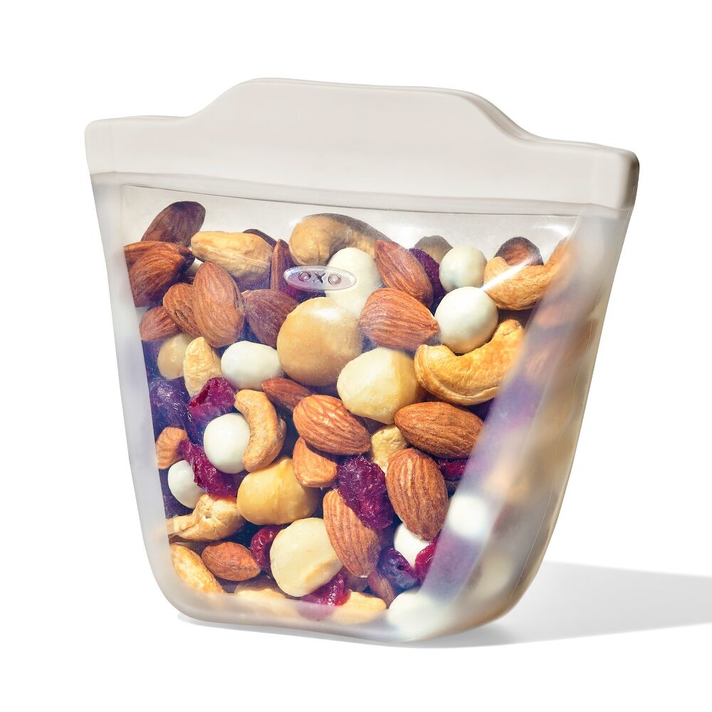 Silicone Reusable Bag - Stand-Up Cup (8 oz) - Oat I9