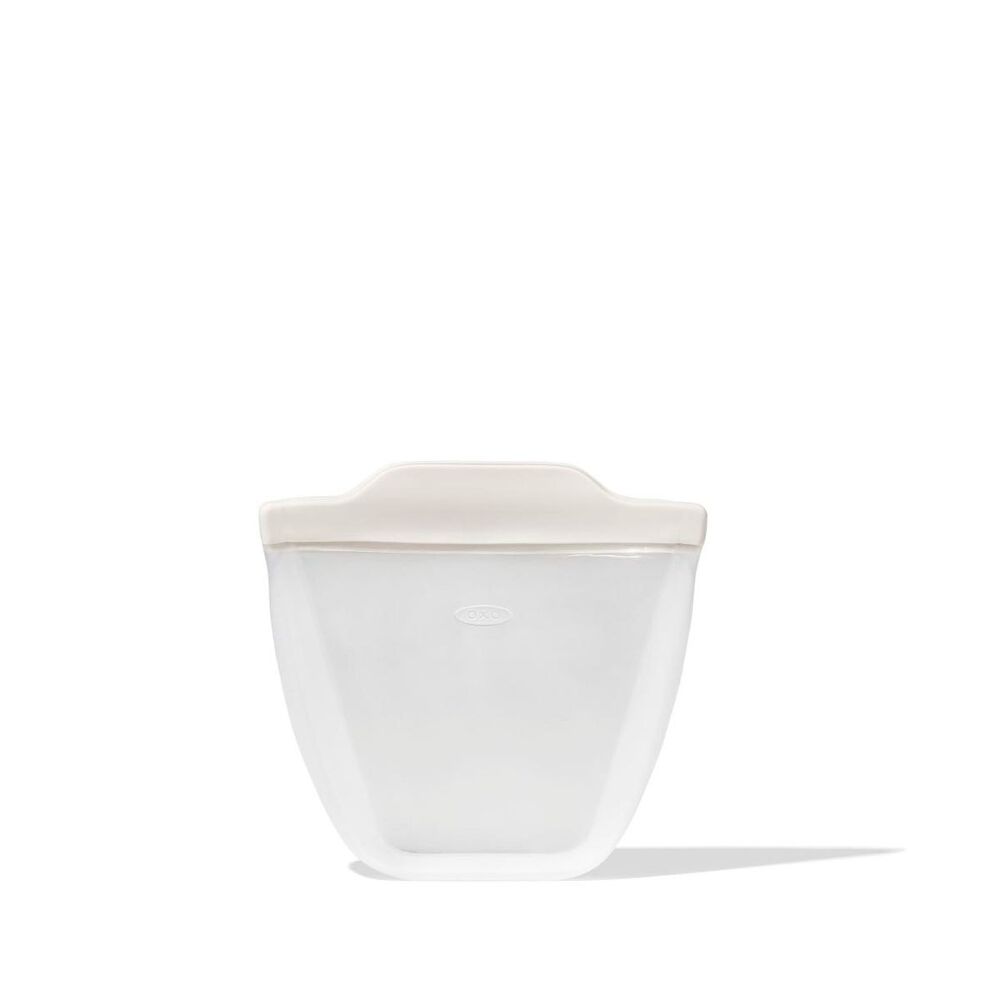 Silicone Reusable Bag - Stand-Up Cup (8 oz) - Oat I9