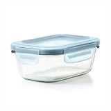Smart Seal 1.6-Cup Glass Rectangle Container - Arctic Blue K8