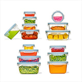 30-Piece Smart Seal Container Set - Arctic Blue U0