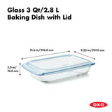 Glass Baking Dish with Lid (3.0 Qt) J9